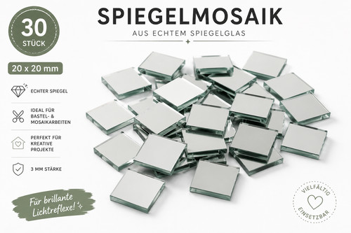 Spiegelmosaik steine - 30,