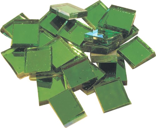 Spiegelmosaik glassteine grün - glassteine,