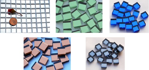 100 spiegelmosaik 1x1cm - spiegelmosaik,